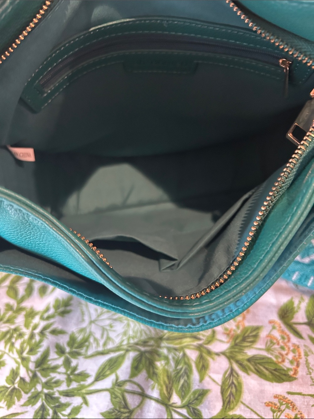 Ah-dorned Teal purse. - Picture 6 of 12